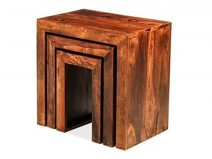 Archers Santa Clara Acacia Wooden Nest of 3 Tables (Assembled) Archers Santa Clara Acacia Wooden Nest of 3 Tables (Assembled)