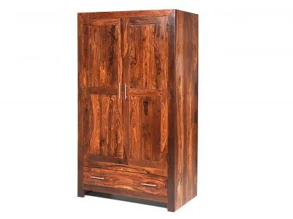 Archers Santa Clara 2 Door 1 Drawer Acacia Wooden Double Wardrobe (Part Assembled) Archers Santa Clara 2 Door 1 Drawer Acacia Wooden Double Wardrobe (Part Assembled)