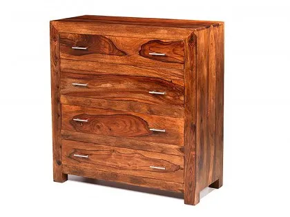 Archers Santa Clara 4 Drawer Acacia Wooden Chest of Drawers (Assembled) Archers Santa Clara 4 Drawer Acacia Wooden Chest of Drawers (Assembled)