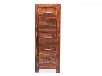 Archers Santa Clara 5 Drawer Acacia Tall Wooden Chest of Drawers (Assembled)