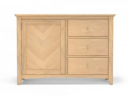 Archers Oslo 1 Door 3 Drawer Light Oak Wooden Sideboard (Assembled)