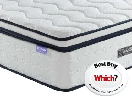 SleepSoul Space Memory Pocket 2000 Pillowtop 4ft6 Double Mattress in a Box