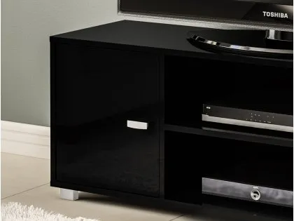 Birlea Covent Black High Gloss TV Unit