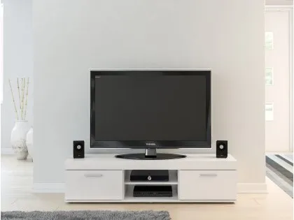 Birlea Edgeware White High Gloss TV Unit Birlea Edgeware White High Gloss TV Unit