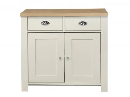 Birlea Highgate Cream and Oak Effect 2 Door 2 Drawer Sideboard