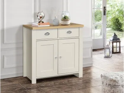 Birlea Highgate Cream and Oak Effect 2 Door 2 Drawer Sideboard Birlea Highgate Cream and Oak Effect 2 Door 2 Drawer Sideboard