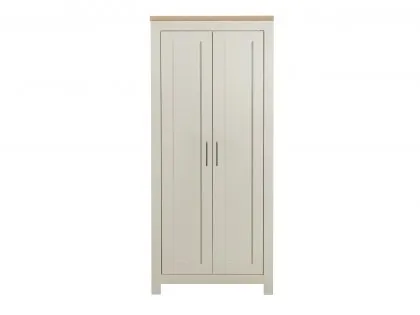 Birlea Highgate Cream and Oak Effect 2 Door Wardrobe