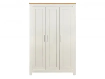 Birlea Highgate Cream and Oak Effect 3 Door Wardrobe