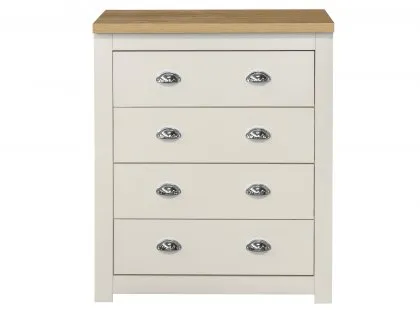 Birlea Highgate Cream and Oak Effect 4 Drawer Chest