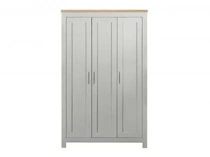 Birlea Highgate Grey and Oak Effect 3 Door Wardrobe