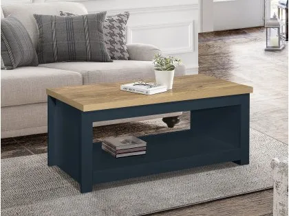 Birlea Highgate Navy and Oak Effect Coffee Table Birlea Highgate Navy and Oak Effect Coffee Table
