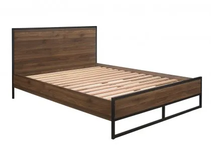 Birlea Houston 4ft6 Double Walnut Effect Bed Frame