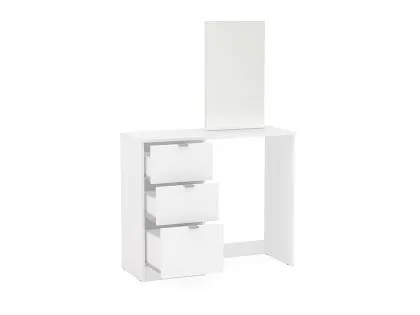 Birlea Madison White 3 Drawer Dressing Table & Mirror