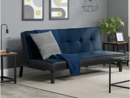 Birlea Aurora Midnight Blue Velvet Sofa Bed Birlea Aurora Midnight Blue Velvet Sofa Bed