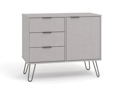 Core Augusta Grey Small Sideboard with 1 Door 3 Drawer Core Augusta Grey Small Sideboard with 1 Door 3 Drawer