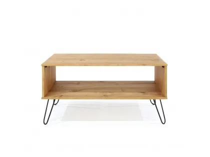 Core Augusta Waxed Pine Open Coffee Table