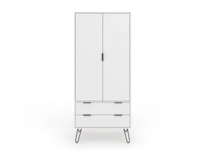 Core Augusta White 2 Door 2 Drawer Wardrobe