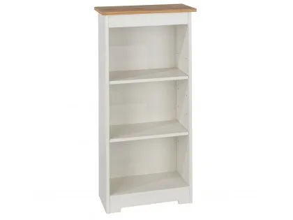 Core Colorado White and Oak Low Narrow Bookcase Core Colorado White and Oak Low Narrow Bookcase