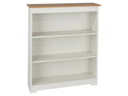 Core Colorado White and Oak Low Wide Bookcase Core Colorado White and Oak Low Wide Bookcase