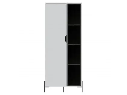 Core Dallas White and Grey Oak Bookcase Display Unit