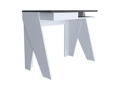 Core Dallas White and Grey Oak Home Office 1 Drawer Desk Core Dallas White and Grey Oak Home Office 1 Drawer Desk