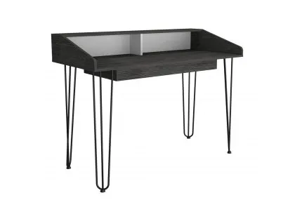 Core Dallas White and Grey Oak Home Office Desk with Drawer Core Dallas White and Grey Oak Home Office Desk with Drawer