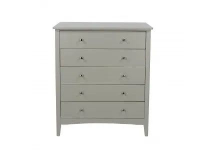 Core Como Light Grey 5 Drawer Chest of Drawers