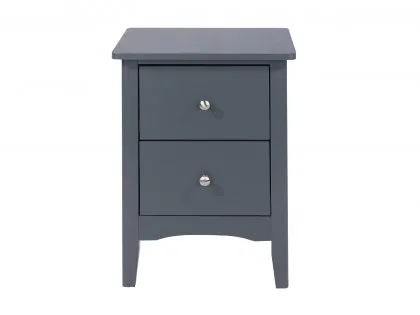 Core Como Midnight Blue 2 Drawer Bedside Table