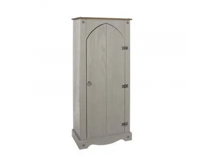 Core Corona Grey and Waxed Pine Vestry Cupboard Core Corona Grey and Waxed Pine Vestry Cupboard