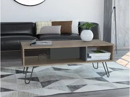Core Vegas Oak and Grey Coffee Table Core Vegas Oak and Grey Coffee Table