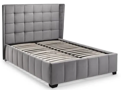 Julian Bowen Gatsby 4ft6 Double Light Grey Fabric Bed Frame