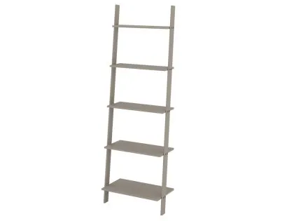 Core Corona Grey and Waxed Pine Ladder Design Shelf Unit Core Corona Grey and Waxed Pine Ladder Design Shelf Unit