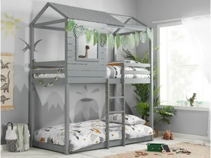 Birlea Adventure Grey Wooden Bunk Bed Frame Birlea Adventure Grey Wooden Bunk Bed Frame