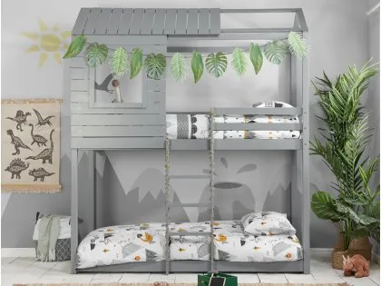 Birlea Adventure 3ft Grey Wooden Bunk Bed Frame