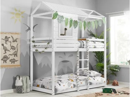 Birlea Adventure White Wooden Bunk Bed Frame Birlea Adventure White Wooden Bunk Bed Frame