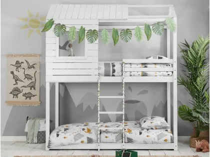 Birlea Adventure 3ft White Wooden Bunk Bed Frame