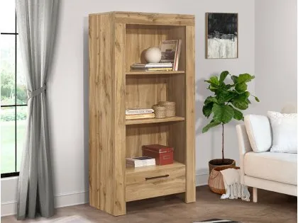 Birlea Compton Oak 1 Drawer Bookcase Birlea Compton Oak 1 Drawer Bookcase