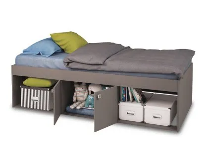 Kidsaw Low Grey Cabin Bed Frame Kidsaw Low Grey Cabin Bed Frame