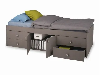 Kidsaw Captain's Grey Cabin Bed Frame Kidsaw Captain's Grey Cabin Bed Frame
