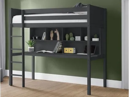 Julian Bowen Titan Anthracite Wooden High Sleeper Bed Frame Julian Bowen Titan Anthracite Wooden High Sleeper Bed Frame