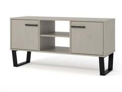 Core Texas Grey Waxed Pine 2 Door Flat Screen TV Cabinet Core Texas Grey Waxed Pine 2 Door Flat Screen TV Cabinet