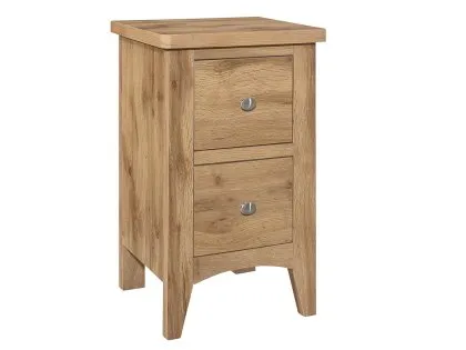 Birlea Hampstead Oak 2 Drawer Small Bedside Table