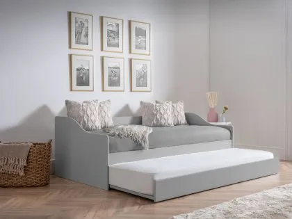 Julian Bowen Elba Dove Grey Wooden Day Bed Frame Julian Bowen Elba Dove Grey Wooden Day Bed Frame