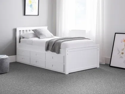 Julian Bowen Maisie Surf White Wooden Guest Bed Frame Julian Bowen Maisie Surf White Wooden Guest Bed Frame
