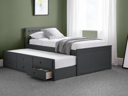 Julian Bowen Maisie Anthracite Wooden Guest Bed Frame Julian Bowen Maisie Anthracite Wooden Guest Bed Frame