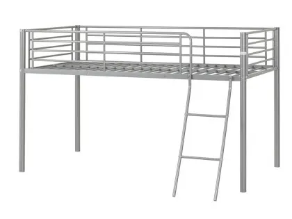 Seconique Kora 3ft Single Silver Metal Mid Sleeper Bed Frame