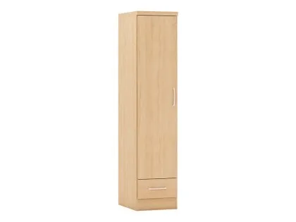 Seconique Nevada Sonoma Oak 1 Door 1 Drawer Single Wardrobe Seconique Nevada Sonoma Oak 1 Door 1 Drawer Single Wardrobe