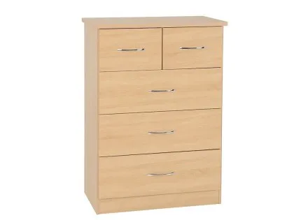 Seconique Nevada Sonoma Oak 3+2 Drawer Chest of Drawers Seconique Nevada Sonoma Oak 3+2 Drawer Chest of Drawers