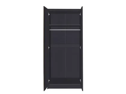 Seconique Malvern Grey 2 Door Double Wardrobe