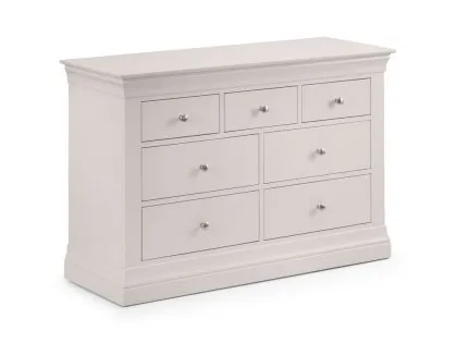Julian Bowen Clermont 4+3 Light Grey Chest of Drawers Julian Bowen Clermont 4+3 Light Grey Chest of Drawers